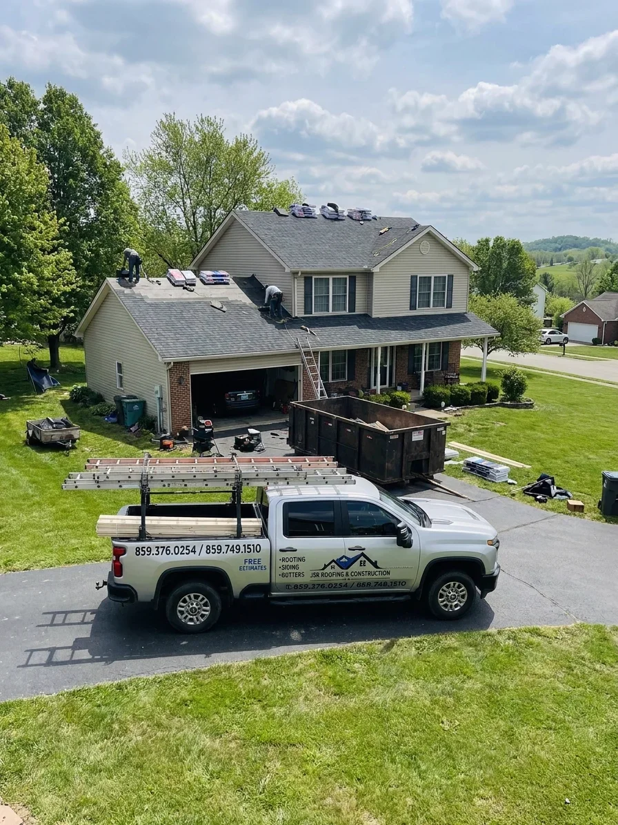 Residential roofing installation in Kentucky